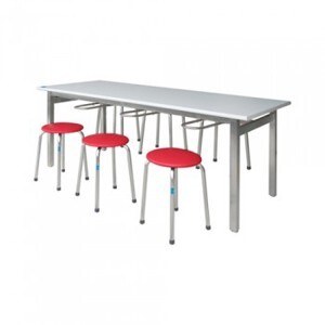 Bàn ăn chân sơn khu công nghiệp ,mặt gỗ laminate Hòa Phát BA01-14