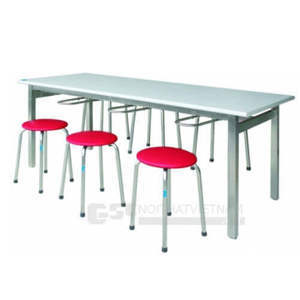 Bàn ăn chân sơn khu công nghiệp ,mặt gỗ laminate Hòa Phát BA01-14