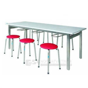 Bàn ăn chân sơn khu công nghiệp ,mặt gỗ laminate Hòa Phát BA01-15
