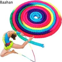 BAAHAN Màu cầu vồng Dây thừng nghệ thuật Thể dục dụng cụ Cuộc thi NGHỆ THUẬT Dây nhịp điệu Hoạt động ngoài trời Tập Yoga Đạo cụ nhảy thể dục dụng cụ Tập thể dục thể hình