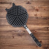 [Babilong.vn] Máy làm bánh quế Chảo làm bánh quế bằng hợp kim nhôm chống dính Máy làm bánh mì nướng bánh Sandwich