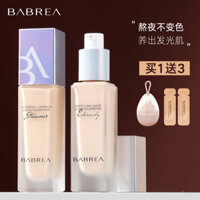 BABREA Kem nền dạng lỏng Barbera kiềm dầu che khuyết điểm lâu trôi dưỡng ẩm cho da khô học sinh da khô giá rẻ dưỡng da kem nền