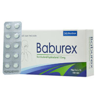 Baburex 10mg điều trị hen phế quản, viêm phế quản mạn tính