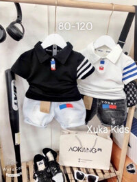 （Baby） [8-30kg]SET BỘ CHO BÉ QUẦN JEANS ÁO THUN TOMMY LOẠI 1 CAO CẤP SIÊU MÁT, QUẦN ÁO BÉ TRAI 2024