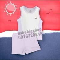 Baby Big shop [] Bộ sát nách phối màu vải sợi tre cao cấp mềm mịn HAKI-BB005