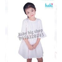 Baby Big shop [] Váy thô phối ren tay xòe chính hãng Haki TH019