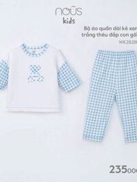 （Baby） Bộ quần áo Nous dài tay cho bé trai, bé gái họa tiết đáng yêu nhiều màu sắc cho bé từ 2-3 tu