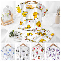 Baby boy pyjamas soft pj pikachu kids pyjamas