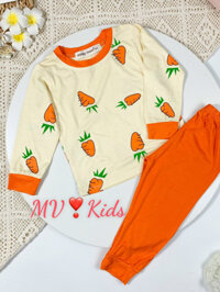 {Baby clothes} Bộ MINKY MOM Bé Trai Bé Gái 7-27kg Đồ Bộ Dài Tay Thu Đông Vải Thun Lạnh Thoáng Mát C