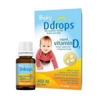 Baby D drops Vitamin D3 cho trẻ sơ sinh 90 giọt của Mỹ