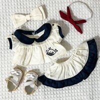 Baby dress 20cm cotton doll skirt sailor suit jk suit girl doll change doll girl gift 0106