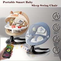 Baby Electric Rocking Chair Baby Swing Rocker Bluetooth Electric Rocker Chair Anti-mosquito Crib