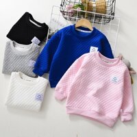 [Baby King] Áo sweater Chui Đầu Cổ Tròn Tay Dài Thời Trang Xuân Thu Đông Cho Bé Trai Và Bé Gái