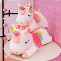 Baby 's Angel Rainbow Unicorn Doll Đồ chơi sang trọng Búp bê Rag lớn Quà tặng sinh nhật
