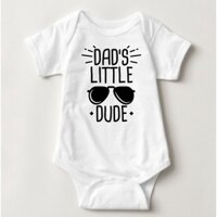 Baby Statement Onesies - Dad 's Little Dude WWEE