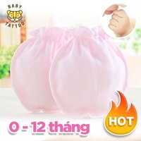 BABY TATTOO Vớ tay cho bé sơ sinh Bao tay chất liệu Cotton thích hợp cho trẻ từ 0-12 tháng [bonus]