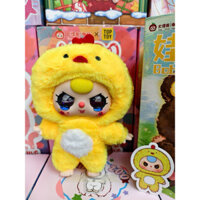 Baby three 400% bé gà vàng tóc vàng mắt nước tím (y hình) new fullbox card (đã khui)