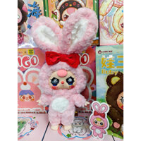 Baby three 400% bé thỏ hồng tai dựng mắt nước xanh new fullbox card (đã khui)