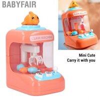 Babyfair Máy trò chơi Mini Claw cho trẻ em Tương tác Điều phối tay Tương tác Điện tử với 4 Đồ chơi Cá heo