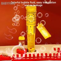 Babyfair Trẻ em Máy tạo bong bóng tự động Dual Head Golden Stick Bubble Toy Đồ chơi di có thể sạc lại