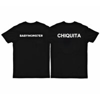 Babymonster Thành Viên KPOP Áo Thun Cotton Unisex Ngắn Slevee Tee