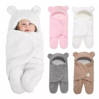 Babyucarea Túi ngủ Unisex cho bé One Piece Mùa đông Ấm áp và mềm mại Lông cừu và bông quấn quần áo trẻ sơ sinh Qui-zali