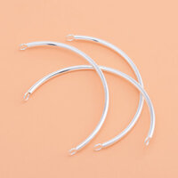 Bạc 925 Khuỷu Tay Phụ Kiện Làm Vòng Tay Vòng Đôi Ống Handmade Chất Liệu DIY Vòng Tay Phụ Kiện