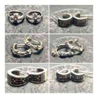 [BẠC 925]Bông tai Chrome Heart bạc 925 hàng best fullbox.