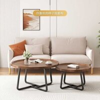 Bắc Âu ánh sáng xa xỉ lưới gỗ rắn hiện đại đơn giản phòng khách gia đình nhỏ hộ hình tròn kết hợp bàn c