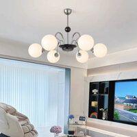 Bắc Âu Đèn Chùm Phòng Khách Hiện Đại Led Trang Trí Đèn Thả Trần Giản Đèn Chùm Bàn Ăn Phòng Ngủ