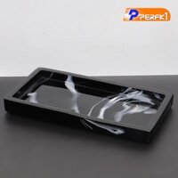 Bắc Âu Giả Đá Cẩm Thạch Khay Nhựa Nhà Vệ Sinh Khay Vanity Khay Xà Phòng Trang Trí Khăn Kithen Khay Món Ăn