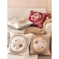 Bắc Âu Gối Vuông Phong Cách Châu Âu Phòng Khách Đệm Sofa Gối Phòng Ngủ Đầu Giường Lớn Ốp Lưng Cao Cấp Sang Trọng Đệm Thắt Lưng
