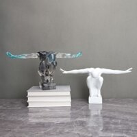 Bắc Âu Nhựa Rộng Cánh Người Mô Hình Phòng Bán Hàng Phòng Ngủ Phòng Ngủ Nghiên Cứu Phòng Khách Phòng Ăn Để Bàn Lối Vào Đồ Trang Trí Đồ Trang Trí