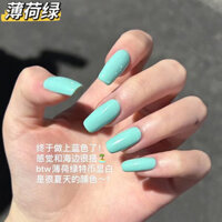 Bạc hà Xanh Xuân Hè Trắng Xanh Làm Móng Tay Màu Phổ Biến Sơn Móng Tay Keo