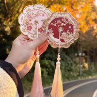 Bắc Kinh Tuyết Trong Tử Cấm Thành Cầm Tay Hoa Gương Văn Hóa Sáng Tạo Sáng Tạo Cổ Di Động Gương Trang Điểm Cho Bạn Gái Quà Tặng Đám Cưới