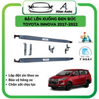 Bậc lên xuống xe Toyota Innova 2017-2022, Bệ bước chân mẫu đen đúc . Chắc chắn bền bỉ