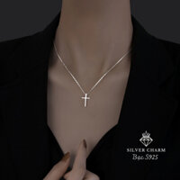 Bạc S925 - Dây chuyền nữ chữ thập nhỏ - Phong cách mùa hè mới- Siver Charm M133
