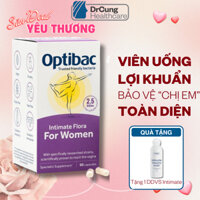 Bác Sĩ Cung Optibac 90 Viên Tặng 1 Tuýp Sủi AZ - Men Vi Sinh Phụ Khoa, Bổ Sung Lợi Khuẩn, Chăm Sóc Vùng Kín
