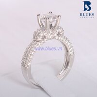 (BẠC THẬT 100%) Nhẫn bạc nữ Flower Love