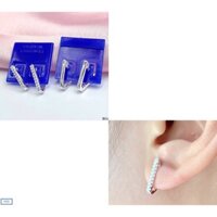 [Bạc thật][Hàng có sẵn] Bông tai bạc 950 bông tai tam giác cá tính mã H50
