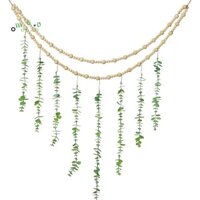 💖Bạch Đàn Trang Trí Tường Boho Phòng Ngủ Treo Tường Hạt Gỗ Vòng Hoa