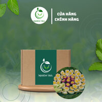 Bạch Liên Ngự Trà ( trà hoa sen huế 100gr đóng túi zip 5 bông hoa sen trắng)