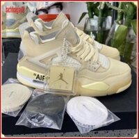 (bachhoa)Giày Sneaker Jordan 4 Off White Full Box Full Phụ Kiện Freeship hàng chuẩn 11