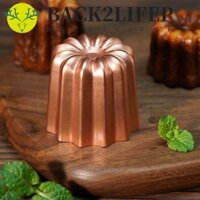 Back2lifep 4 Khuôn Làm Bánh Kẹo, Khuôn Làm Bánh Canele Hợp Kim Nhôm Mini, Trang Trí Chống Dính Phong Cách Pháp Cupcake Khuôn