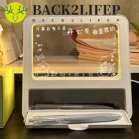 Back2lifep Graffiti Đèn ngủ nhỏ, Hộp đựng bút ngủ 3D có thể tái sử dụng, Bảng viết học tập Graffiti trang trí bằng nhựa sáng tạo dành cho học sinh