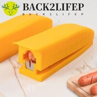 Back2lifep Hot Dog Cutter, Máy gọt vỏ xúc xích DIY sáng tạo, Máy thái thịt Ham tiết kiệm nhân công gia đình bằng thép không gỉ đa chức năng