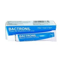 Bactronil 5g (Mupirocin 2%) dạng thuốc mỡ bôi da, điều trị viêm nang lông, viêm da nhiễm khuẩn, lở da, mụn viêm, mụn mủ