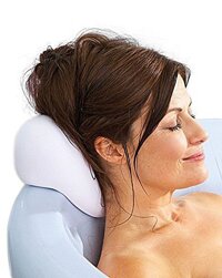 Bael Wellness Bath Pillow with Suction Cups - For Hot Tub, Spa Tub and Bathtub - Organic Eco-friendly PU Foam - Waterproof, Heart Shape, Great as G...