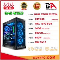 BAG WS 03| Dual Xeon E5 2673V4 80 THREAD | GTX 1070 8GB | RAM 64G | 500GB NVME