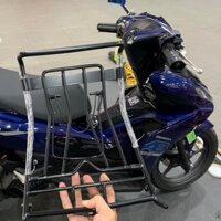 Baga AB 2023, Baga AB 160 Inox đen 10ly sơn tĩnh điện bắt yên phụ kiện baga xe AB 2023 125/160